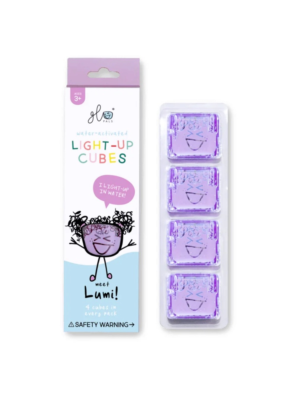 Lumi Light-Up Bath Cubes - Purple
